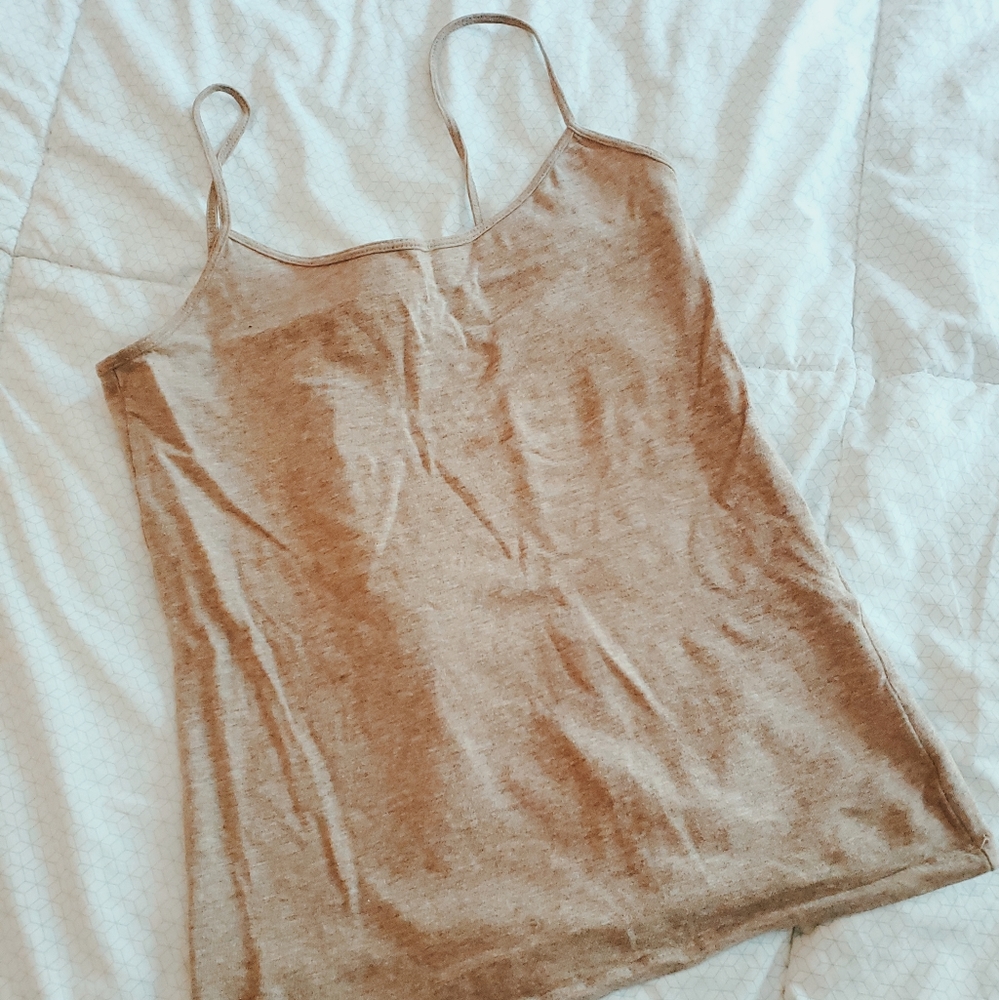 Beige Forever 21 Tank Top